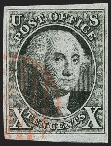 Sale 1166, Lot 574, 10c 1847 Issue (Scott 2)