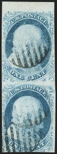 Sale 1166, Lot 588, 1c-3c 1851-56 Issue (Scott 5A-11A)