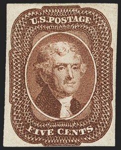 Sale 1166, Lot 602, 5c-12c 1851-56 Issue (Scott 12-17)