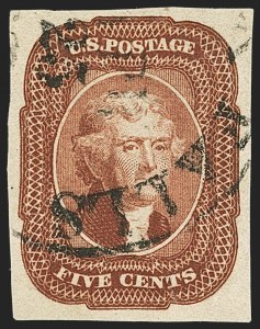 Sale Number 1166, Lot Number 605, 5c-12c 1851-56 Issue (Scott 12-17)
