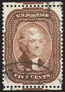 Sale Number 1166, Lot Number 639, 1857-60 Issue (Scott 18-39)