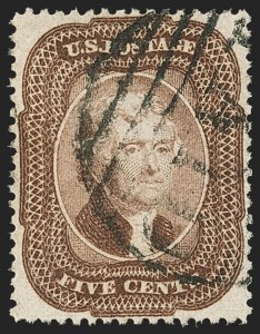 Sale Number 1166, Lot Number 643, 1857-60 Issue (Scott 18-39)