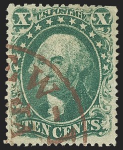 Sale 1166, Lot 648, 1857-60 Issue (Scott 18-39)