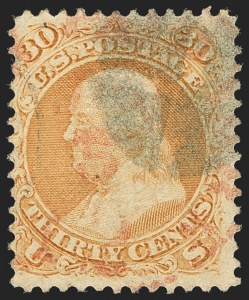 Sale 1166, Lot 711, 1867-68 Grilled Issue (Scott 79-101)