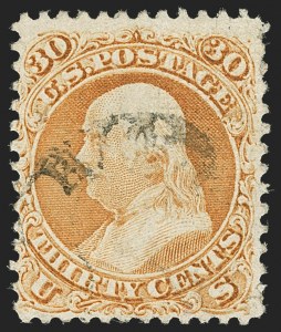 Sale 1166, Lot 712, 1867-68 Grilled Issue (Scott 79-101)