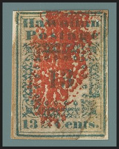 Sale 1172, Lot 1008, 1851 Missionary Issue (Scott 2-3)