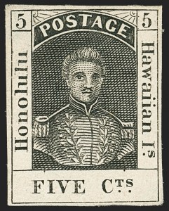 Sale 1172, Lot 1010, 1853-89 Kamehameha III Issues (Scott 5-7)