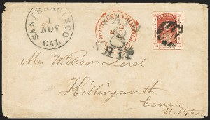 Sale 1172, Lot 1023, 1853-89 Kamehameha III Issues (Scott 5-7)