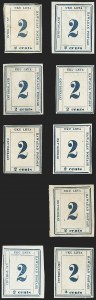Sale 1172, Lot 1140, 1859-65 Numeral Issues, cont. (Scott 24-26)