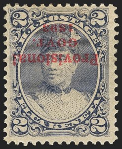 Sale 1172, Lot 1257, 1893 Provisional Government Issue (Scott 53-58)