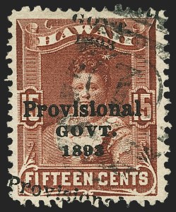 Sale 1172, Lot 1319, 1893 Provisional Government Issue, cont. (Scott 65-70)