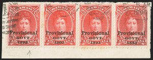 Sale 1172, Lot 1336, 1893 Provisional Government Issue, cont. (Scott 71-73)