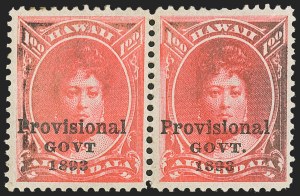 Sale 1172, Lot 1337, 1893 Provisional Government Issue, cont. (Scott 71-73)