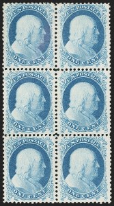 Sale 1172, Lot 520, 1857-60 Issue & 1875 Reprint (Scott 19-46)
