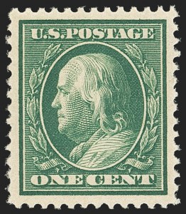 Sale 1172, Lot 654, 1910-13 Washington-Franklin Issue (Scott 374-396)