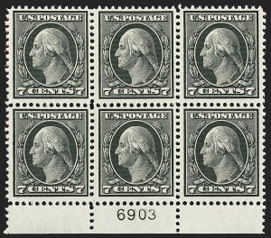Sale 1172, Lot 698, 1912-14 Washington-Franklin Issue (Scott 405-423)