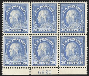 Sale 1172, Lot 711, 1912-14 Washington-Franklin Issue (Scott 405-423)