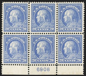Sale 1172, Lot 712, 1912-14 Washington-Franklin Issue (Scott 405-423)