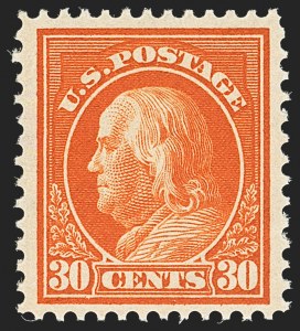 Sale 1172, Lot 714, 1912-14 Washington-Franklin Issue (Scott 405-423)