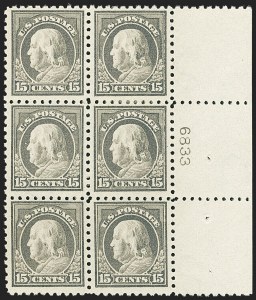 Sale 1172, Lot 726, 1913-15 Washington-Franklin Issues (Scott 424-446)