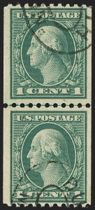 Sale 1172, Lot 758, 1913-15 Washington-Franklin Issues (Scott 447-461)