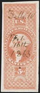 Sale 1174, Lot 343, Revenues, First Issue cont.