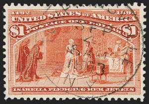 Sale 1174, Lot 89, $1.00-$5.00 1893 Columbian Issue (Scott 241-245)