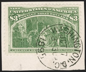 Sale 1174, Lot 99, $1.00-$5.00 1893 Columbian Issue (Scott 241-245)