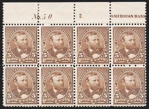 Sale 1175, Lot 520, 1890-93 Issue (Scott 219-229)