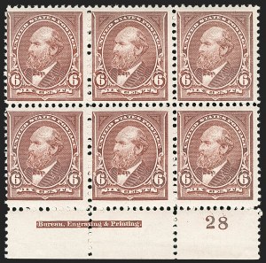 Sale 1175, Lot 549, 1894 Unwatermarked Bureau Issue (Scott 246-263)