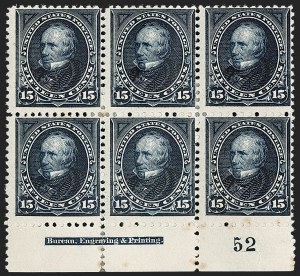Sale 1175, Lot 553, 1894 Unwatermarked Bureau Issue (Scott 246-263)