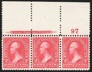 Sale 1175, Lot 558, 1895-98 Watermarked Bureau Issues (Scott 264-284)
