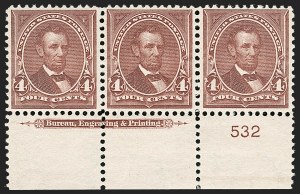 Sale 1175, Lot 570, 1895-98 Watermarked Bureau Issues (Scott 264-284)