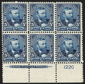Sale 1175, Lot 571, 1895-98 Watermarked Bureau Issues (Scott 264-284)