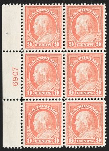 Sale 1175, Lot 664, 1912-14 Washington-Franklin Issue (Scott 405-423)
