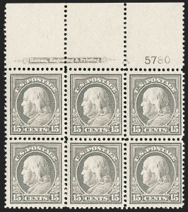 Sale 1175, Lot 667, 1912-14 Washington-Franklin Issue (Scott 405-423)