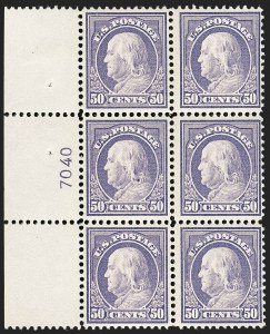 Sale 1175, Lot 670, 1912-14 Washington-Franklin Issue (Scott 405-423)