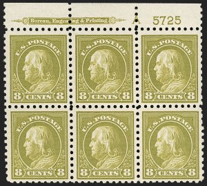 Sale 1175, Lot 676, 1913-15 Washington-Franklin Issues (Scott 424-461)