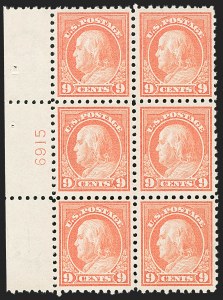 Sale 1175, Lot 678, 1913-15 Washington-Franklin Issues (Scott 424-461)