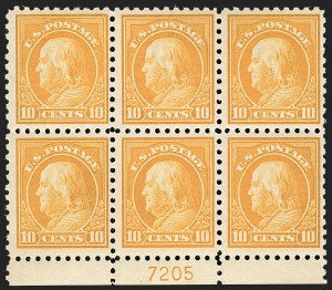 Sale 1175, Lot 679, 1913-15 Washington-Franklin Issues (Scott 424-461)