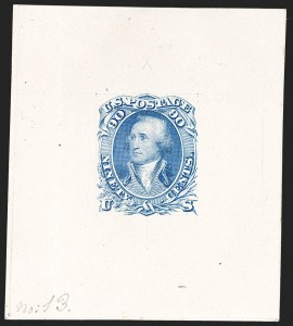 Sale 1179, Lot 2019, Essays, Proofs and Specimens: 1847 thru 1861 Issues