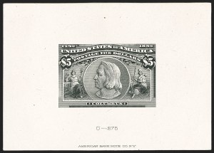 Sale 1179, Lot 2052, Essays, Proofs and Specimens: Bank Notes thru 1902 Issue