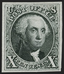 Sale 1179, Lot 2086, 1847 Issue and Reproduction (Scott 1-4), 10c Black, Reproduction (4) Sale 1179, Lot 2086, 1847 Issue and Reproduction (Scott 1-4)