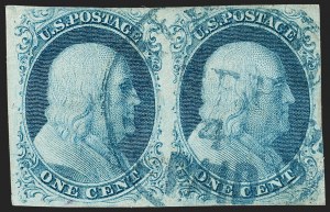Sale 1179, Lot 2092, 1c-3c 1851-56 Issue (Scott 6-11A)