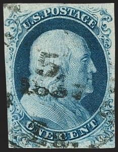 Sale 1179, Lot 2096, 1c-3c 1851-56 Issue (Scott 6-11A)