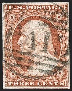 Sale 1179, Lot 2105, 1c-3c 1851-56 Issue (Scott 6-11A)