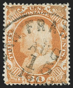 Sale Number 1179, Lot Number 2138, 1857-60 Issue (Scott 18-39)