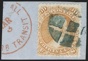 Sale 1179, Lot 2171, 1867-68 Grilled Issue, 1875 Re-Issue (Scott 79-110)