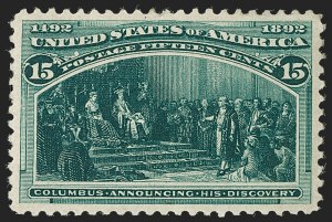 Sale 1179, Lot 2248, 1c-50c 1893 Columbian Issue (Scott 230-240)