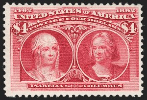 Sale 1179, Lot 2273, $1.00-$5.00 1893 Columbian Issue (Scott 241-245)